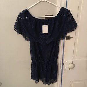 C&C California Mesh Romper, Size M (NWT)